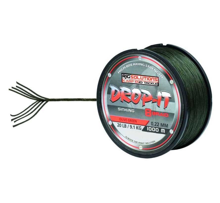Drop-It Fast Sinking 8 Braid - Gevlochten Karperlijn (1000m)