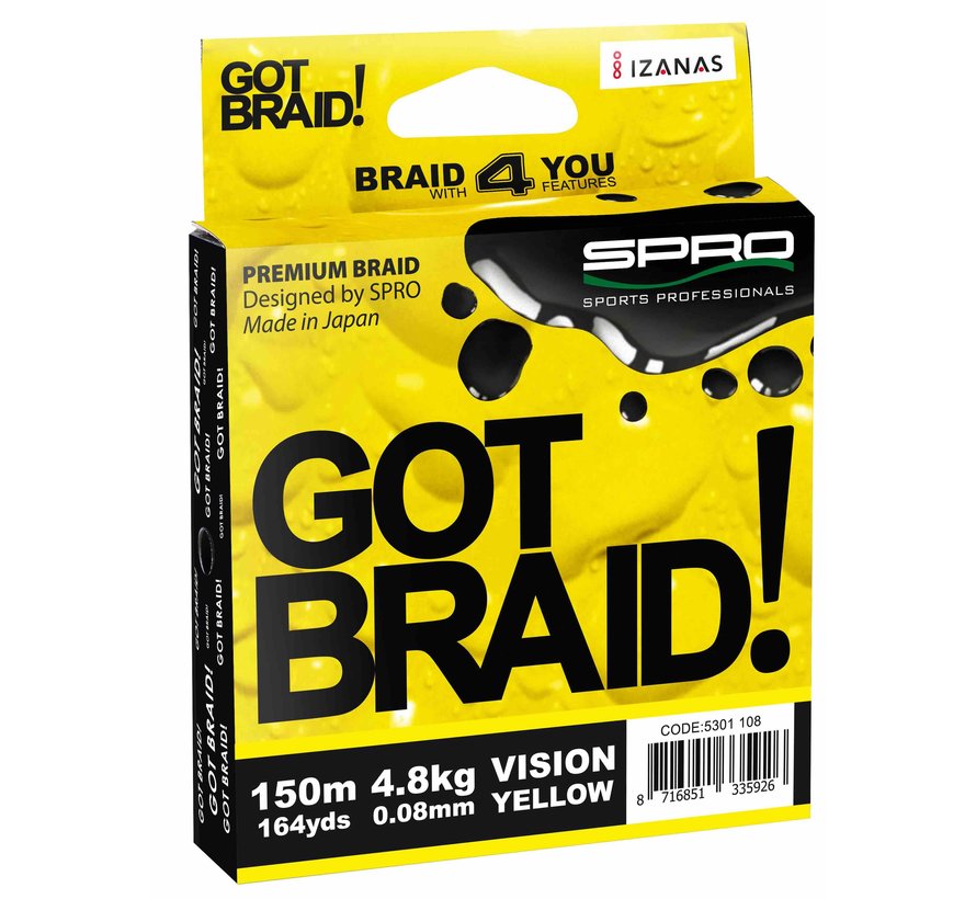 SPRO Got Braid! Yellow