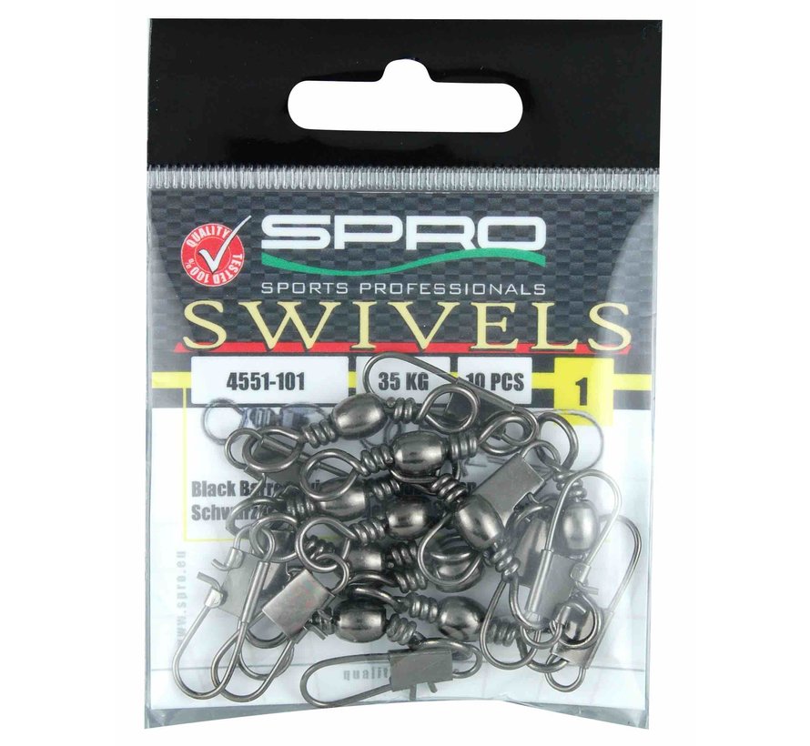 Barrel Swivel + Interlocking Snap (10stuks)