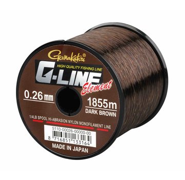 Gamakatsu GAMAKATSU G-LINE Element Dark Brown (0.26-0.35mm) (920m-1820m)