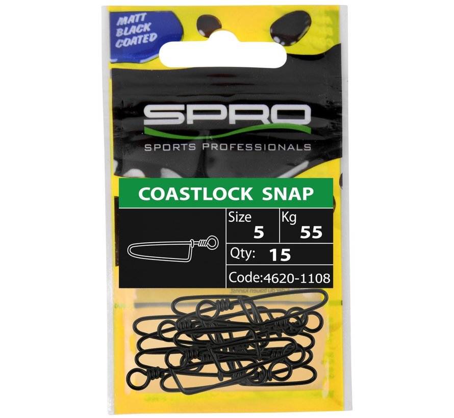 SPRO Matte Black Coastlock Snap