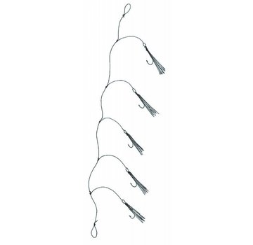 ALBATROS HENGELSPORT Makreel onderlijn 5 haken Mixed Glitter