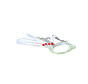 Makreel onderlijn 5 haken White Glitter