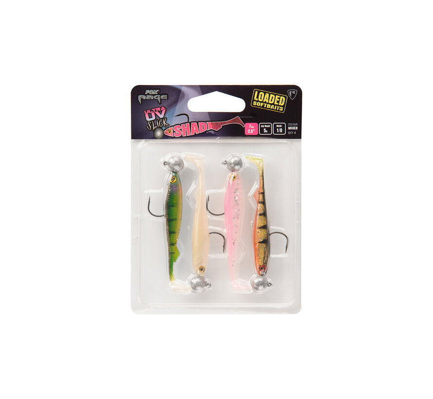 Ultra UV Slick Shad Loaded Lure Pack