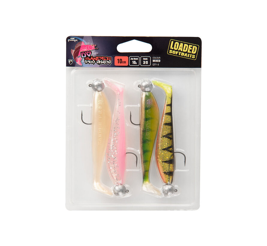 Ultra UV Zander Pro Shad Loaded Lure Pack