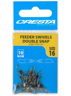 Cresta CRESTA FEEDER SWIVELS DOUBLE SNAP