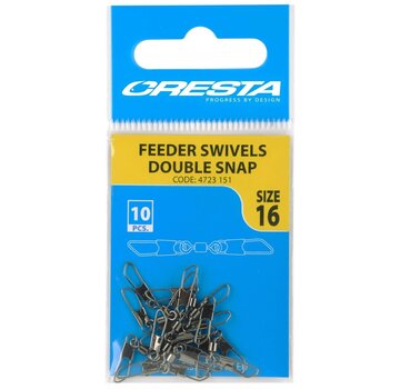 Cresta CRESTA FEEDER SWIVELS DOUBLE SNAP