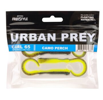 SPRO FREESTYLE Urban Curl Softlure (5,5cm) (4stuks)