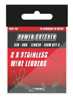 POWER CATCHER Stalen Snoek Onderlijn (2stuks)