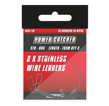POWER CATCHER Stalen Snoek Onderlijn (2stuks)