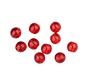 RND GLASS BEADS RED RUBY