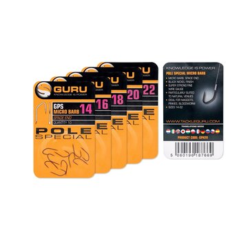 GURU Pole Special Hook (Barbed/Spade End) (10stuks)