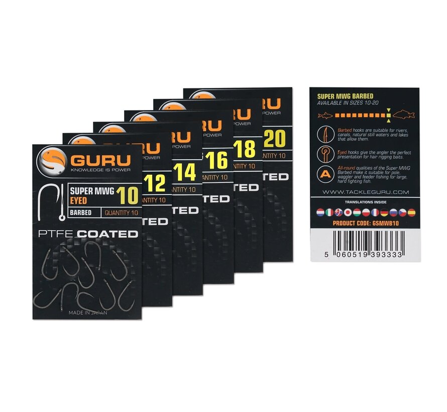 Super LWG Hook (Barbless/Spade End) (10stuks)