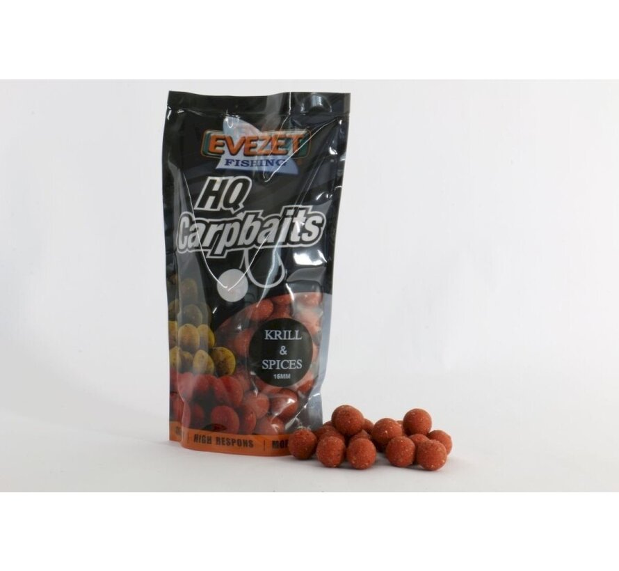 Boilie Krill & Spices 15MM 250 Gram