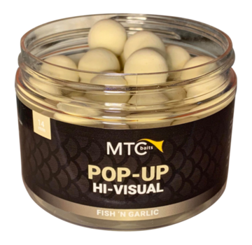 MTC BAITS Pop-Up Hi-Visual Fish 'N Garlic