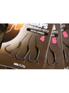 KORDA Loop Rigs Df Wide Gape X 18Lb (3stuks)