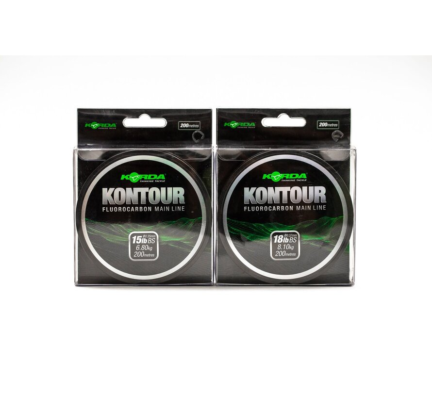Kontour Fluorocarbon - Karper Fluorocarbon Lijn (200m)