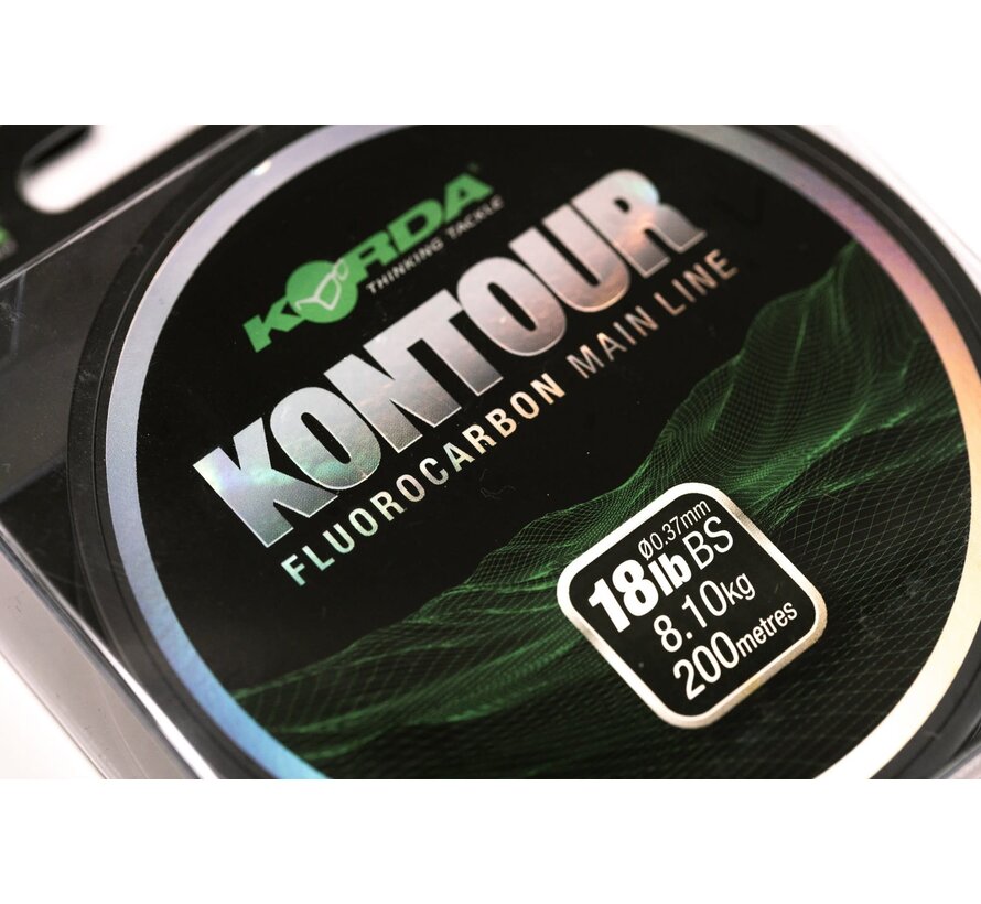 Kontour Fluorocarbon - Karper Fluorocarbon Lijn (200m)