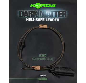 KORDA Dark Matter Leader Heli Safe 40Lb (50cm)