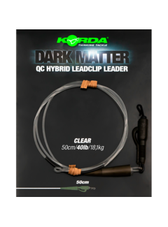 KORDA KORDA Dark Matter Leader QC Hybrid Clip 50 cm