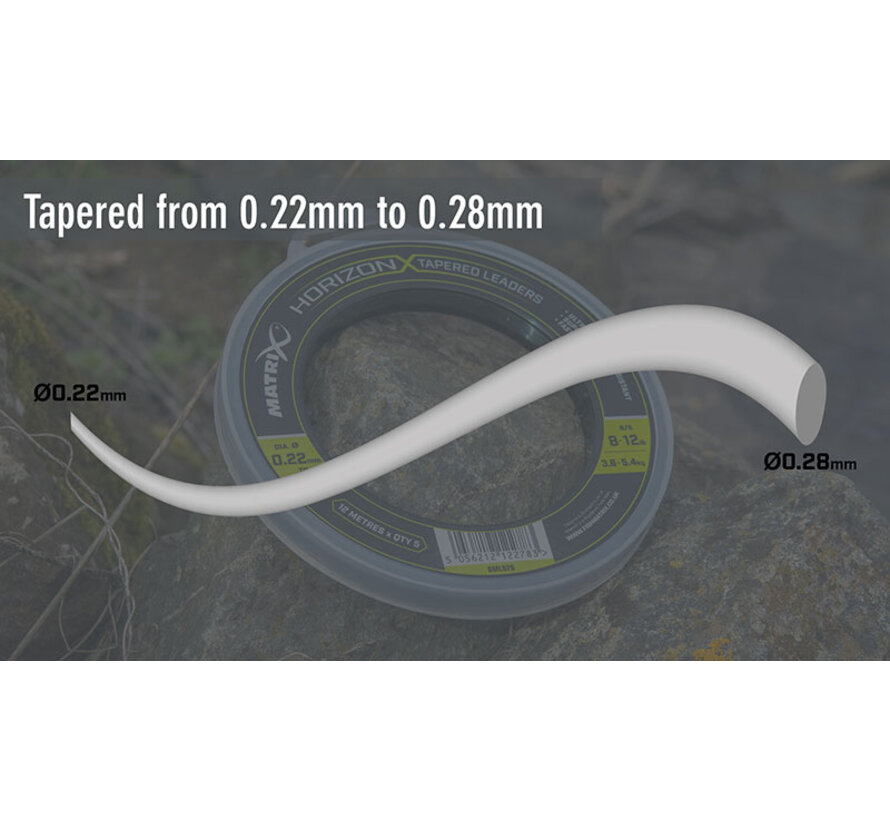 Horizon X Tapered Shock Leader - Feeder Voorslag (5stuks)