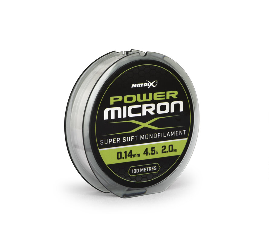 Power Micron X - Nylon Witvislijn (100m)