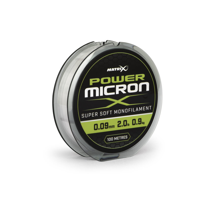 Power Micron X - Nylon Witvislijn (100m)