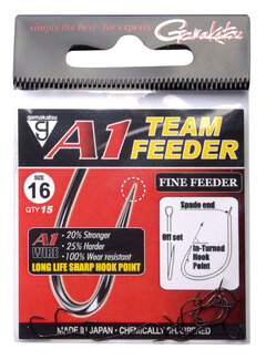 GAMAKATSU A1 Team Feeder Hooks Fine Feeder (15stuks)