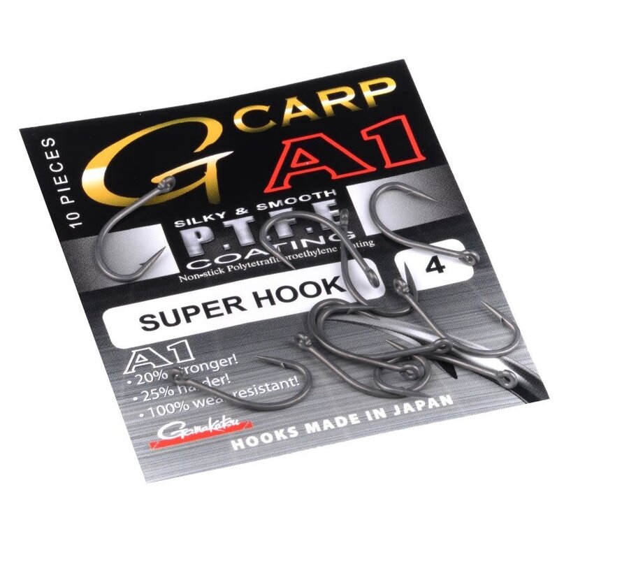 A1 G-Carp Super Hooks PTFE (10stuks)