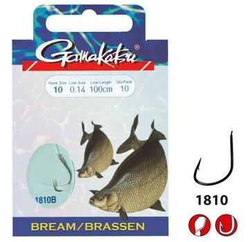 GAMAKATSU Booklet Br.Feeder 1810B 100cm (10stuks)