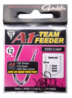 GAMAKATSU A1 Team Feeder Hooks Fine Carp (15stuks)
