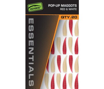 FOX Pop Up Maggots Red & White (20stuks)