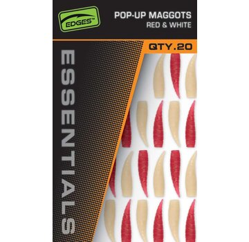 FOX Pop Up Maggots Red & White (20stuks)
