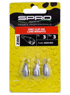SPRO Zinc Clip-On Lure Weights (3stuks)