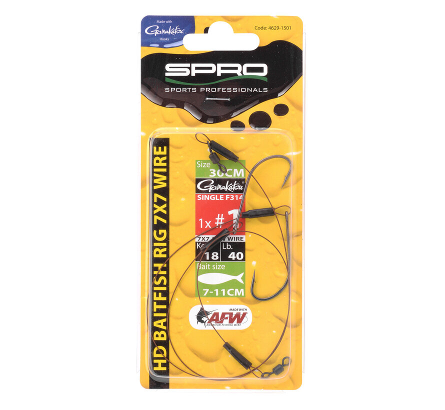 HD Baitf Rig 1X Single Hook (2stuks)