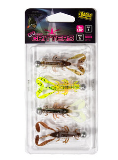 FOX RAGE FOX RAGE UV Micro Critter 5cm x 4pcs Loaded 3g