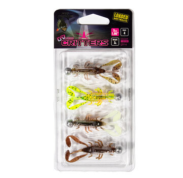 FOX RAGE UV Micro Critter (5cm) (3gr) (4stuks)