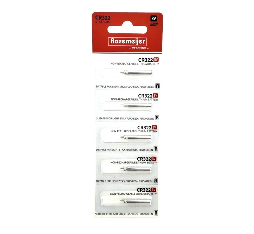 Lithium Battery Pack 5stuks CR322 (Niet Oplaadbaar)