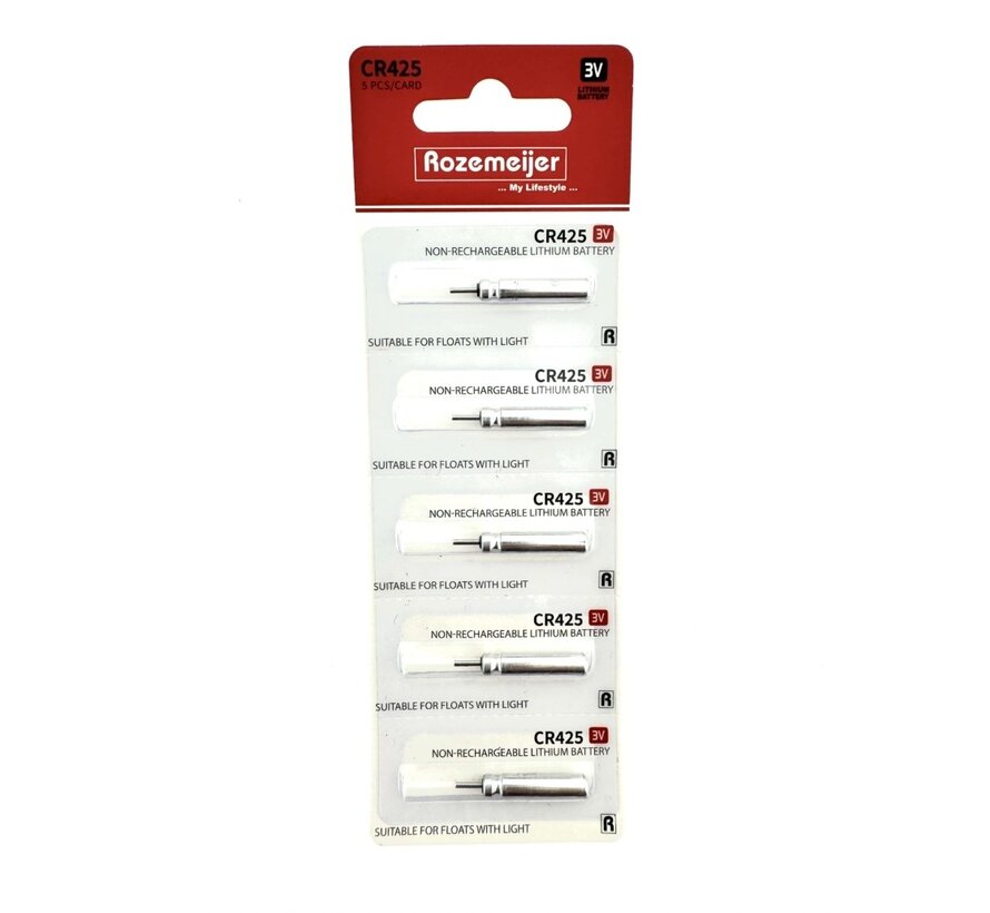 Lithium Battery Pack 5stuks CR425 (Niet Oplaadbaar)