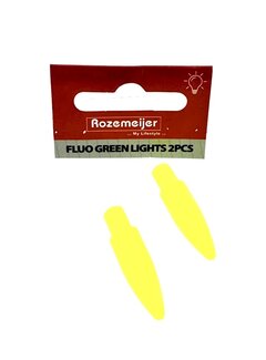 ROZEMEIJER Fluo Green Lights For Pike And Dart Float With Light (2stuks)