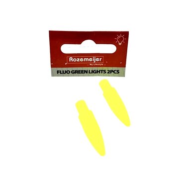 ROZEMEIJER Fluo Green Lights For Pike And Dart Float With Light (2stuks)