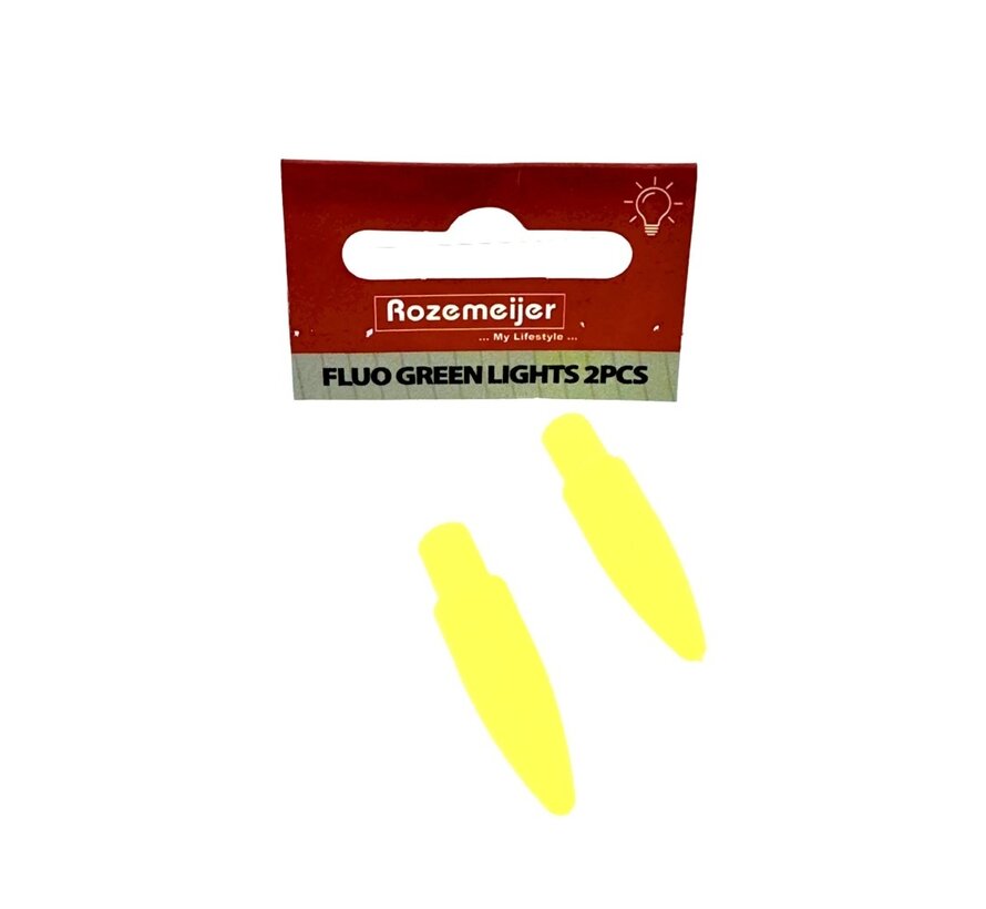Fluo Green Lights For Pike And Dart Float With Light (2stuks)