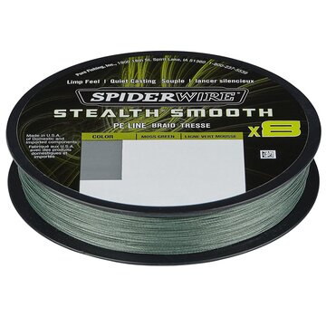 SPIDERWIRE Stealth Smooth 8 Moss Green - Gevlochten Lijn (150m