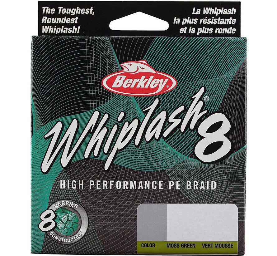Whiplash 8 Mos Green - Gevlochten Lijn (300m)