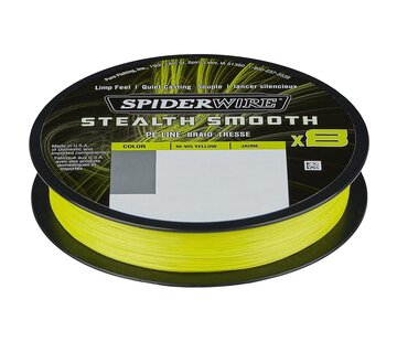 SPIDERWIRE Stealth Smooth 8 Hi-Vis Yellow - Gevlochten Lijn (150m)