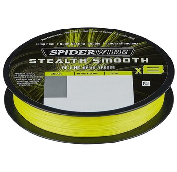 SPIDERWIRE Stealth Smooth 8 Hi-Vis Yellow - Gevlochten Lijn (150m)