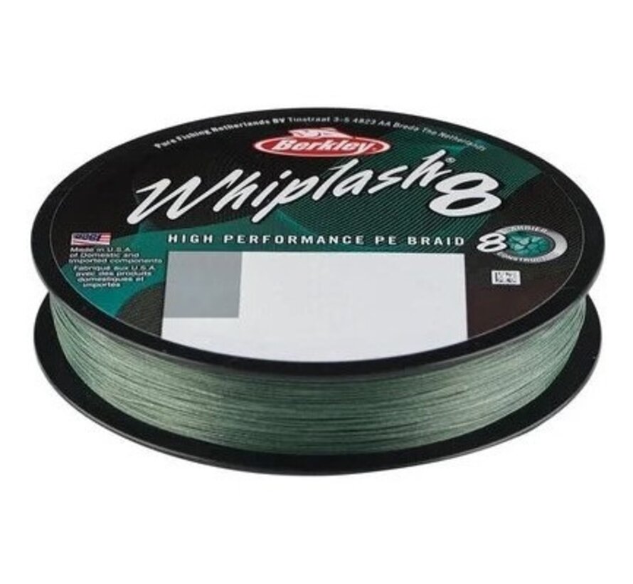 Whiplash 8 Mos Green - Gevlochten Lijn (300m)