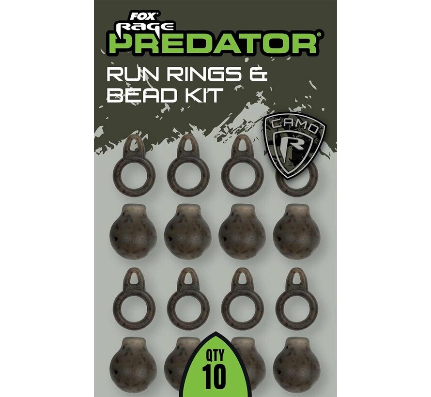 Camo Run Rings & Bead Kit (10stuks)