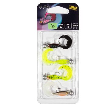 FOX RAGE Micro Grub Tail Mix UV Loaded Lure Pack (4cm) (3gr)