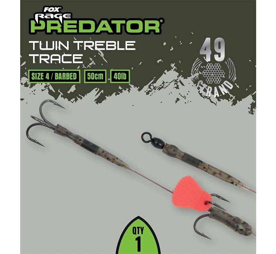 Doodaas Onderlijn 2 Dreggen (50cm)